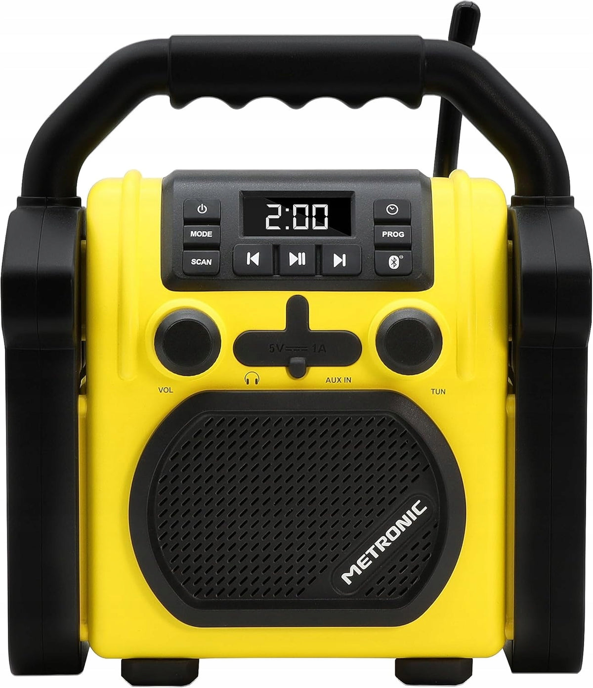 Metronic portable radio Bluetooth FM USB 30 W Yellow 477217 HIT ! Manufacturer code 477217