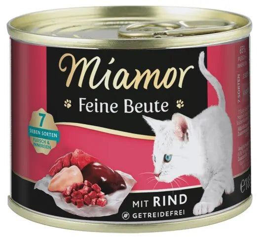 Miamor Feine Beute beef wet food 185g