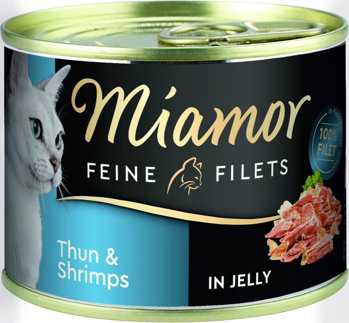 Miamor Feine Filets Jelly TUNA and SHRIMP in Jelly LARGE 185g can