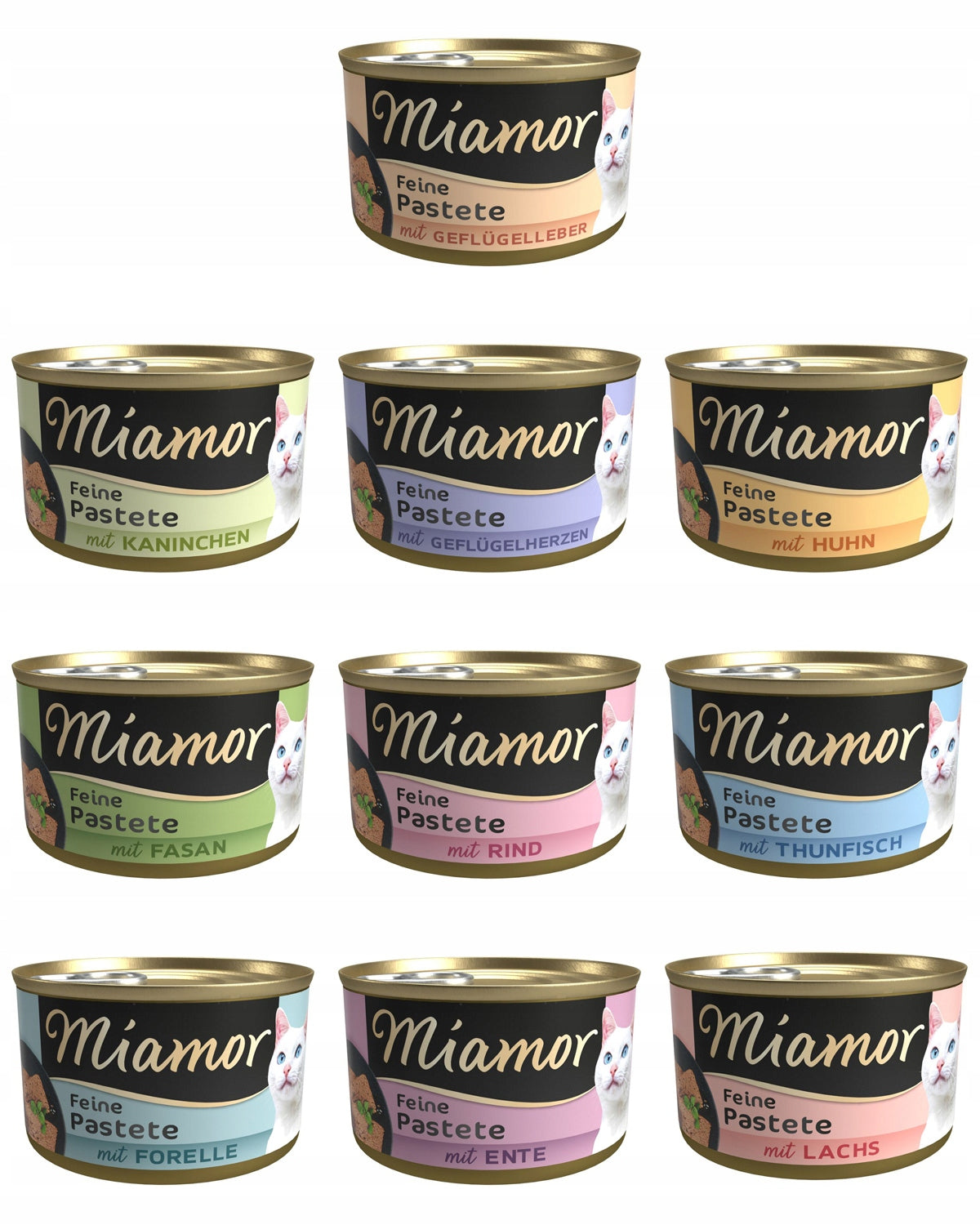 Miamor PASTETE (paste) | MIX OF FLAVORS 10 x 85g