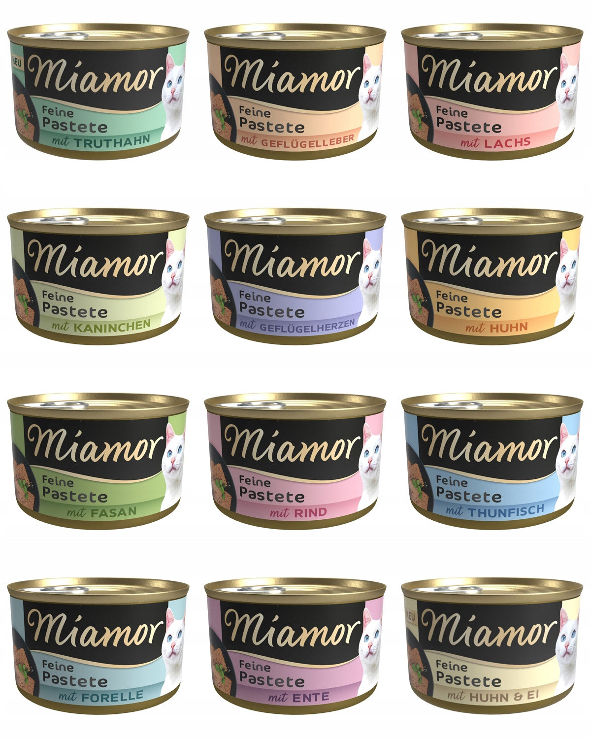 Miamor PASTETE (paste) | MIX OF FLAVORS 12 x 85g