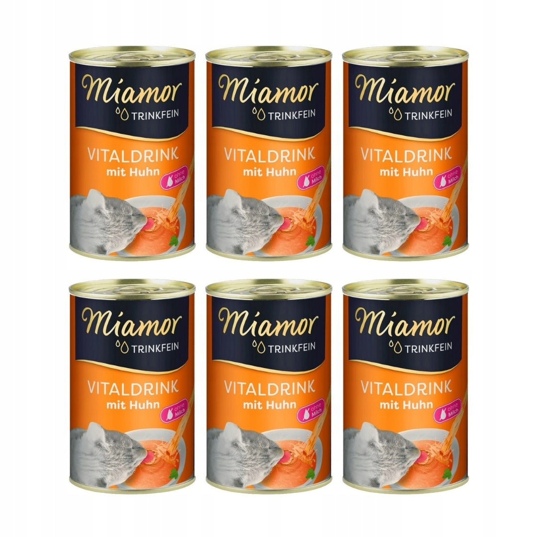 Miamor VITALDRINK delicacy drink with chicken for cats 6x135ml