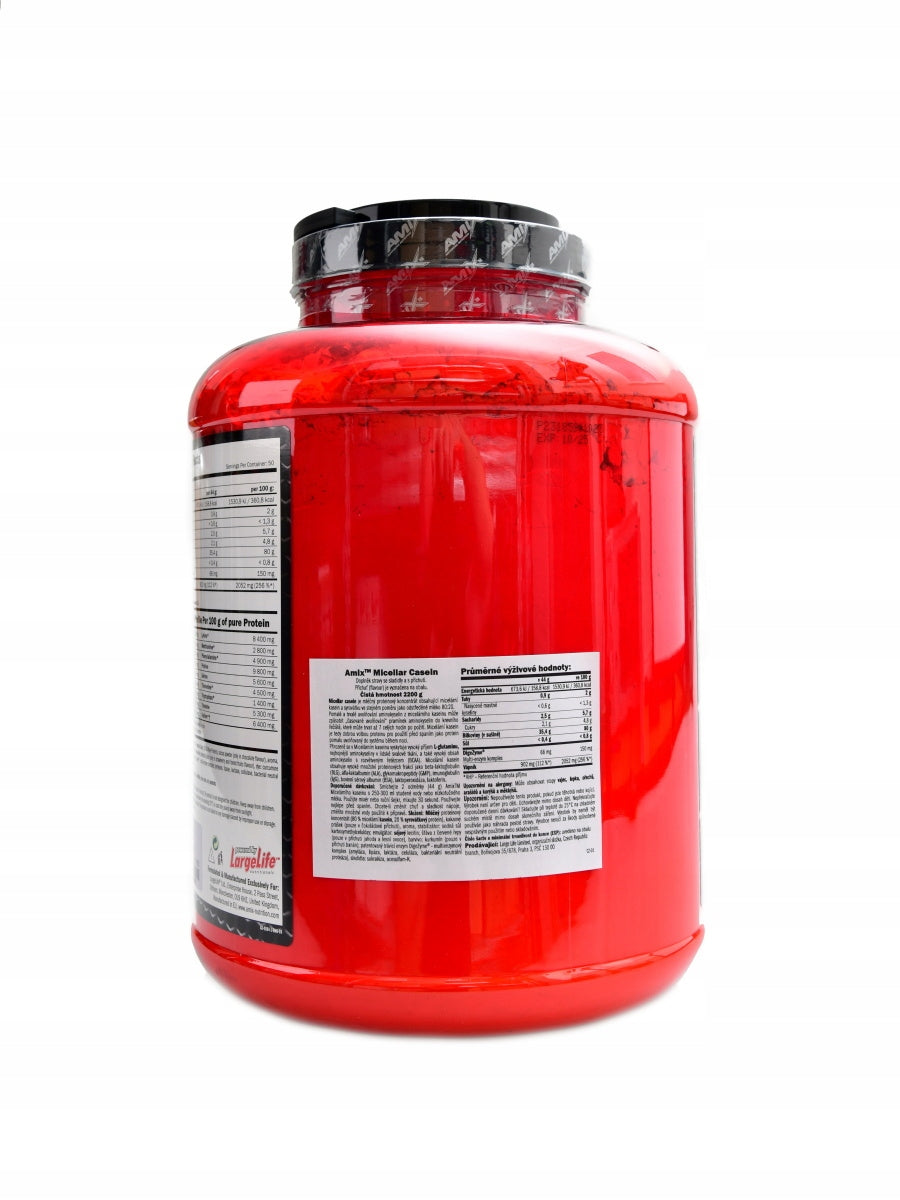 Micellar Casein 2200 g Amix vanilka Expiration date at least six months from the date of purchase