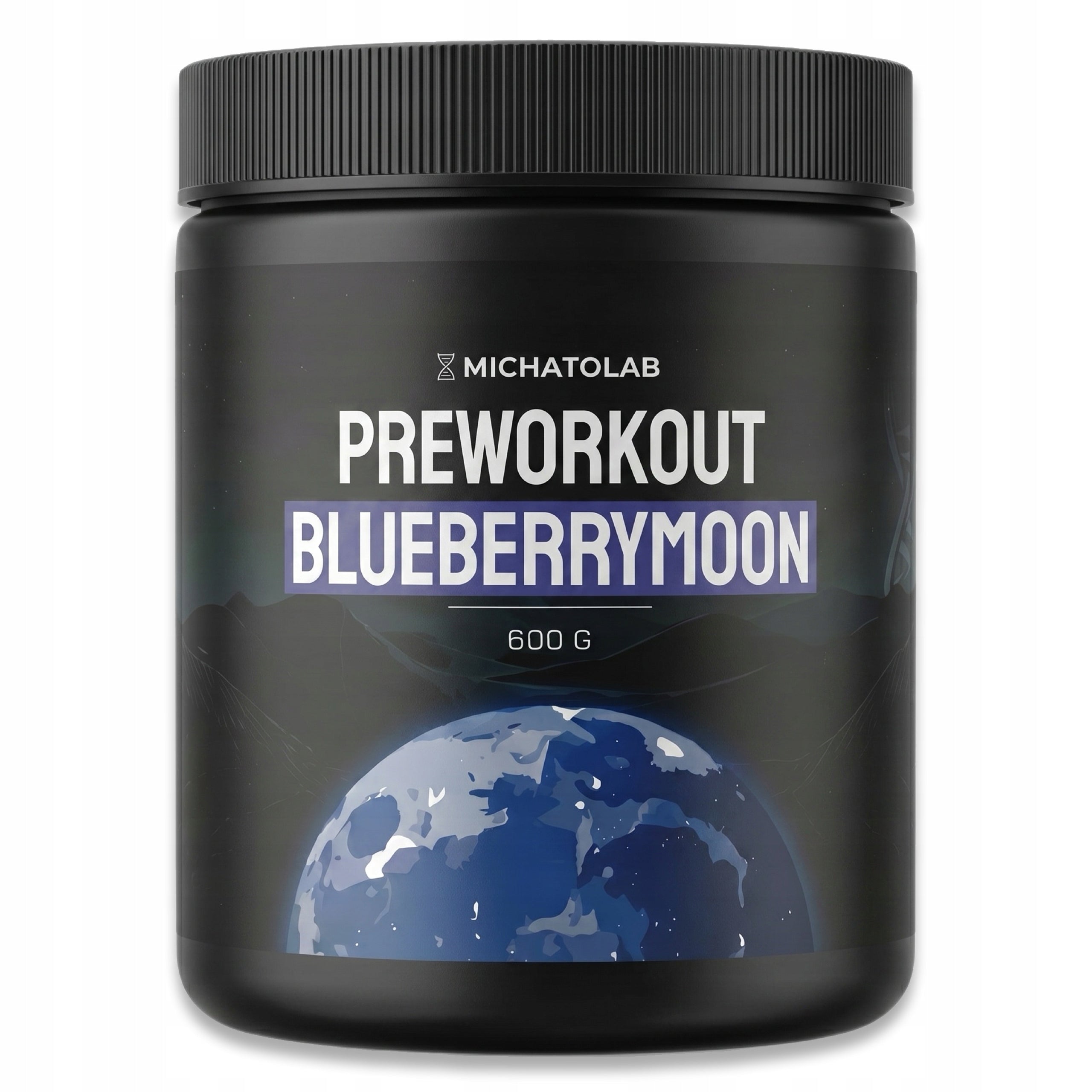 MichatoLab Preworkout 600g Borůvka | 8000mg Citrulin Nakopávač Pumpa Výkon