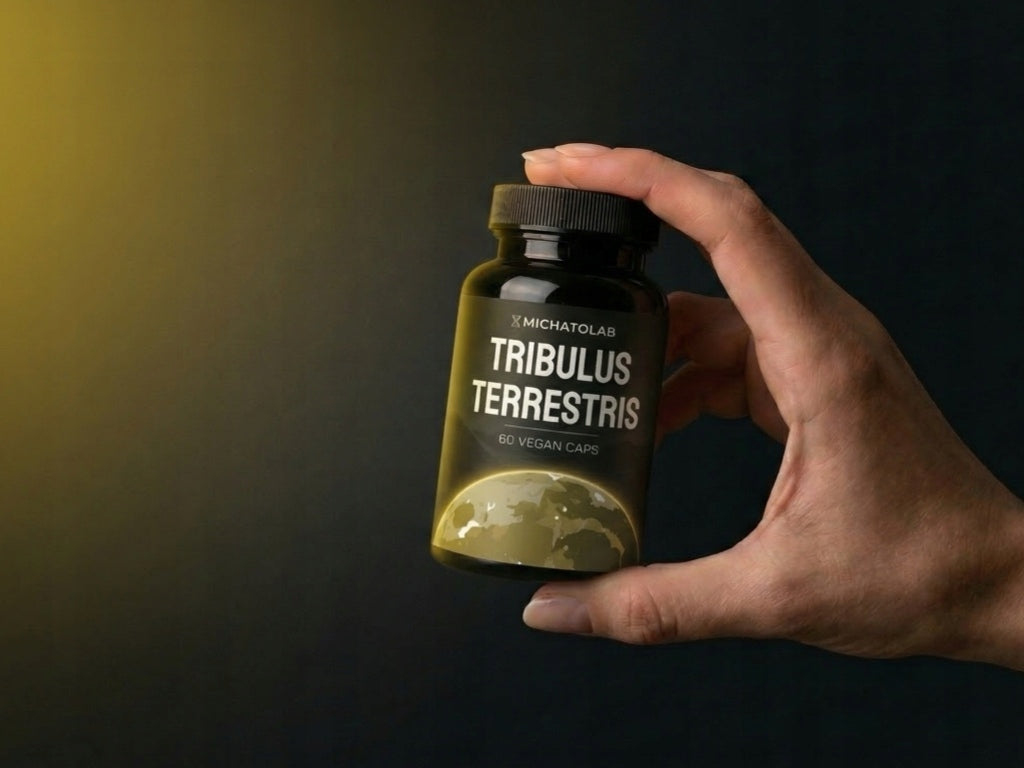 MichatoLab Tribulus 90% Saponinů 60 kapslí | Testosteron Síla Packaging status original