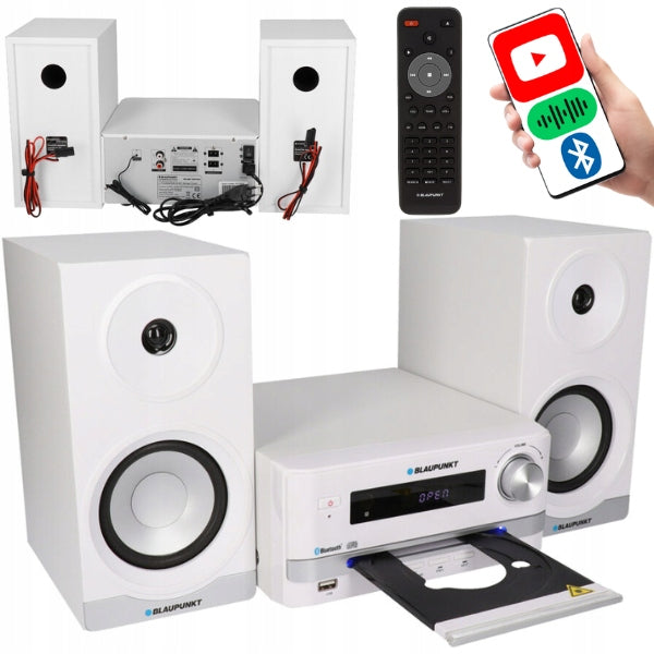 Micro Tower Blaupunkt MS16BT EDITION Bluetooth CD USB 45W FM Remote Control Tower