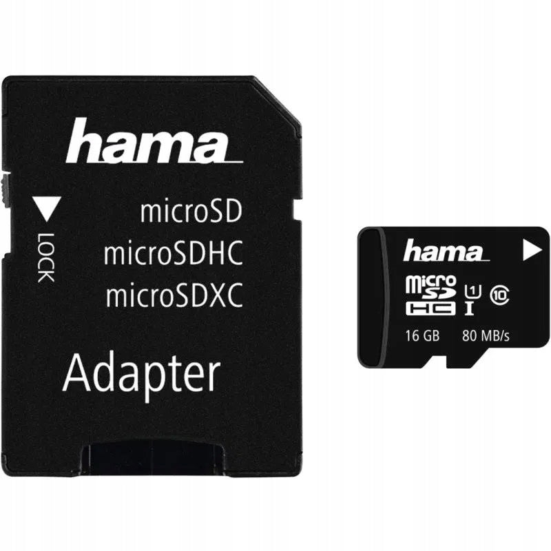 MicroSD karta Hama MSDHC16GB 16 GB