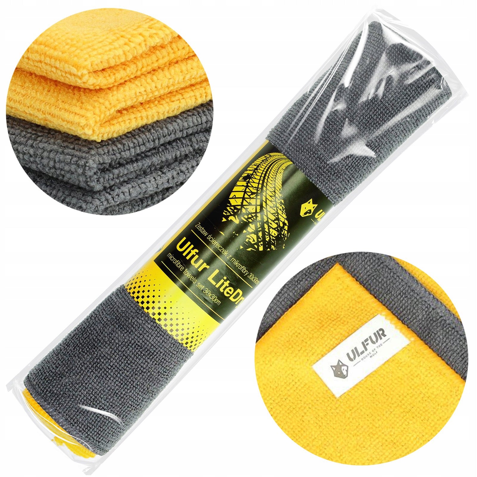 Microfiber Cloths 30x30cm 200gsm Set of 4pcs ULFUR LiteDry