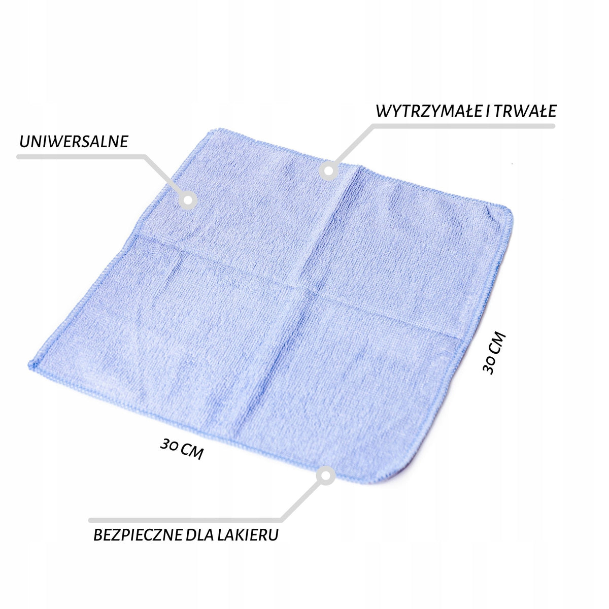 Microfiber Cloths For Polishing Cleaning Set of 5pcs 30x30 Manufacturer Silver King