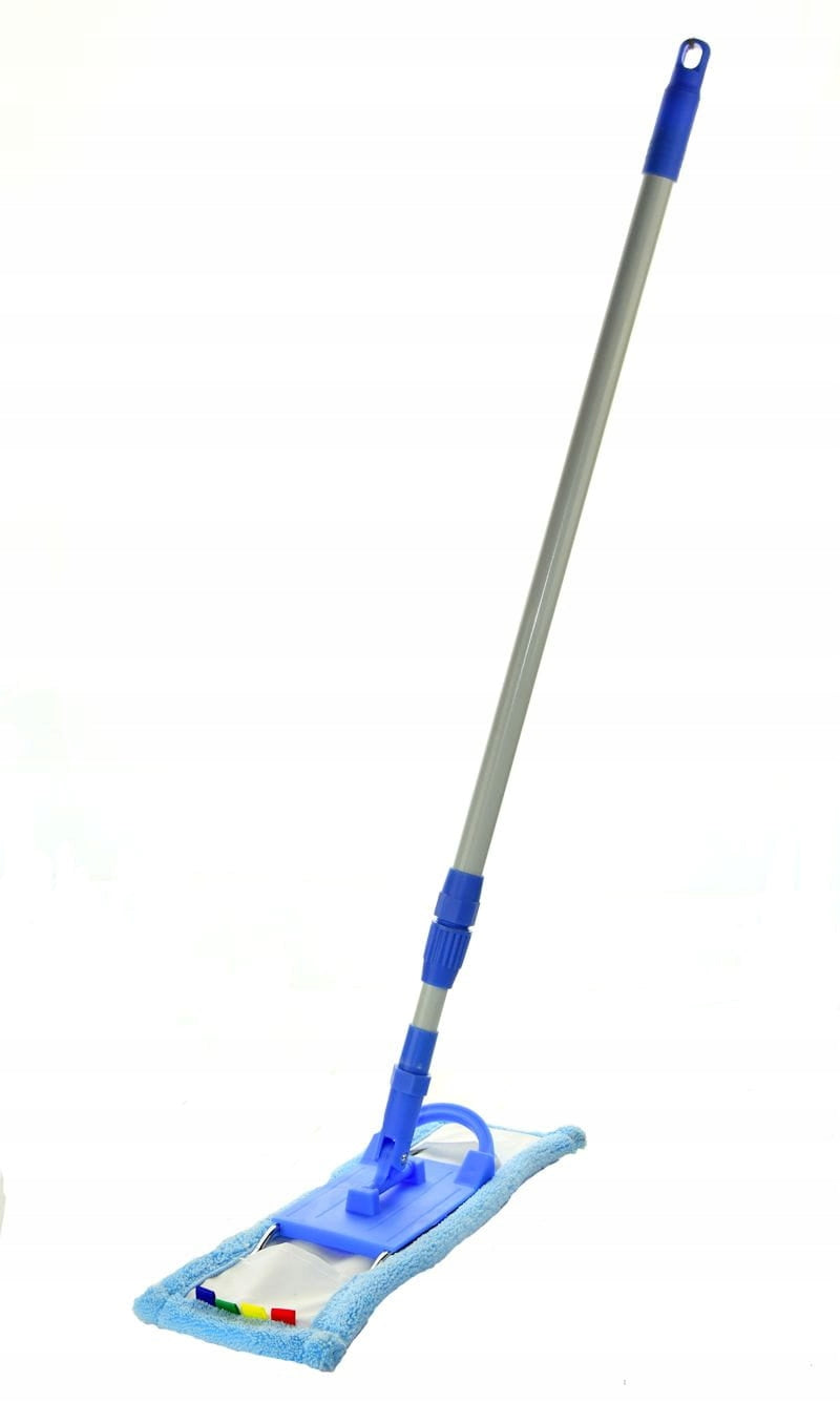 Microfiber Flat Mop Thick Microfiber Blue Telescopic STICK