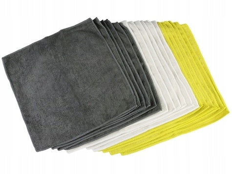 Microfiber cloths universal CLOTH 30x30 cm SET COLORFUL 18pcs