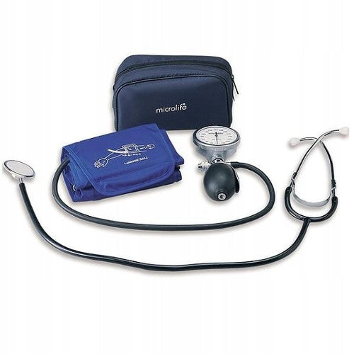 Microlife BP AG1-40 manual mechanical blood pressure monitor + stethoscope