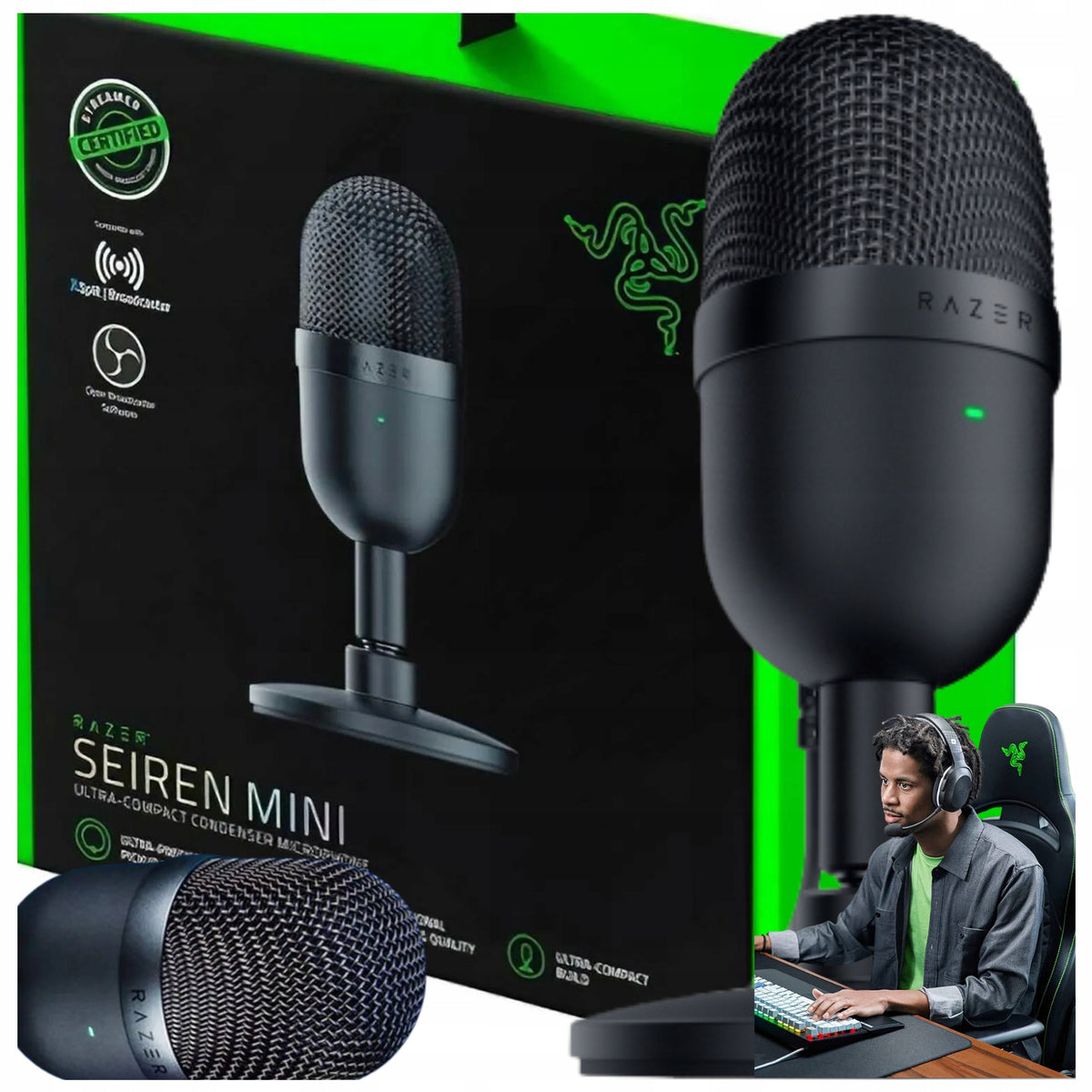Microphone Razer Seiren Mini Compact Black
