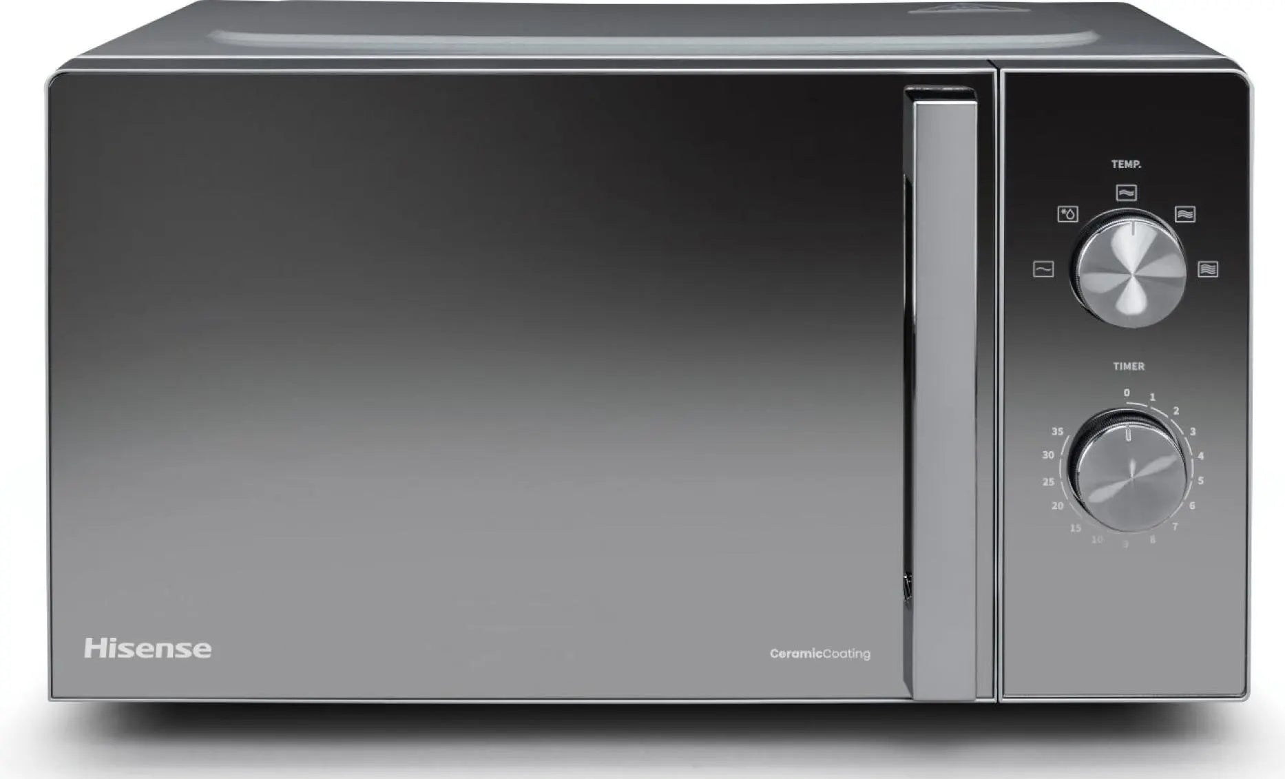 Microwave Black 20l 700W 5 Power Levels Fast Defrosting