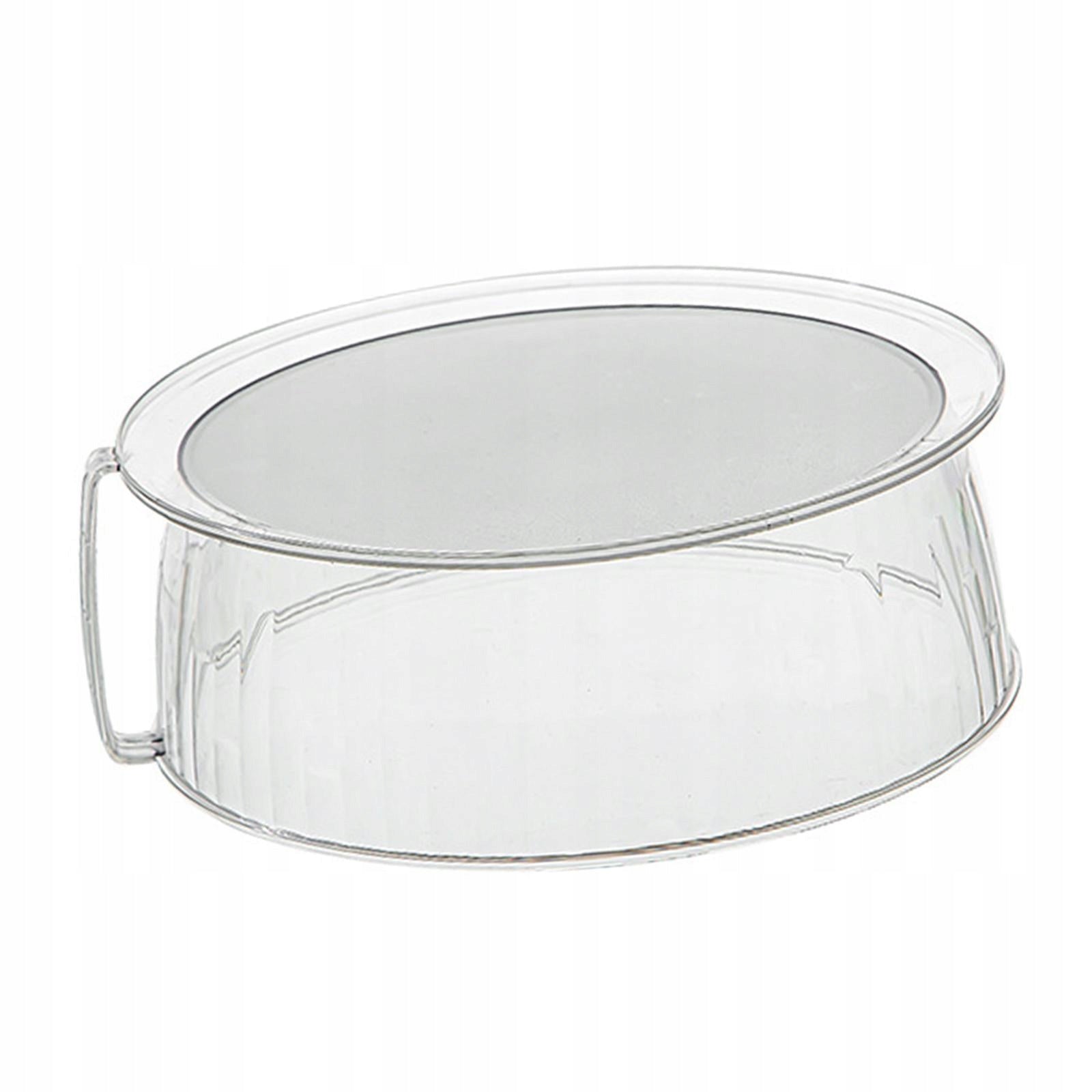 Microwave Food Cover Clear Comfortable to Use with Handle 10" Lightweight