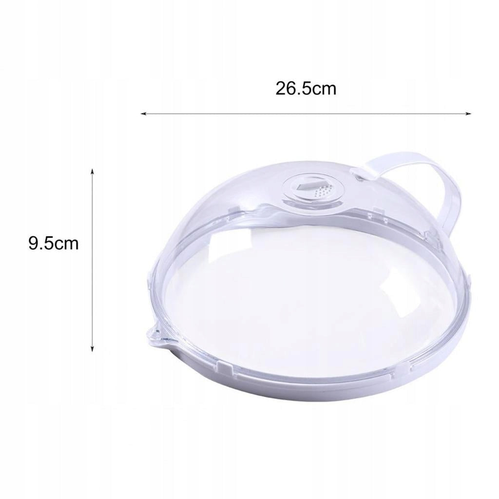 Microwave Lid Cover Food Splatter Shield Plate Protector for Kitchen Oven Packaging status original
