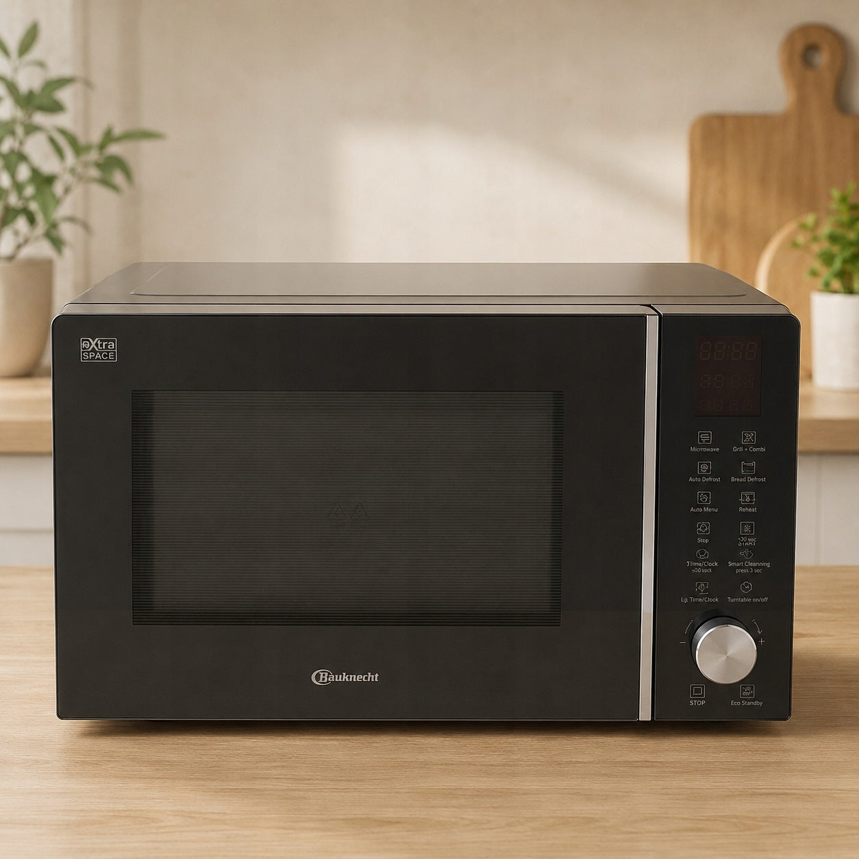 Microwave Oven MF 259 SG without Rotary Plate Black Modern Brand Bauknecht