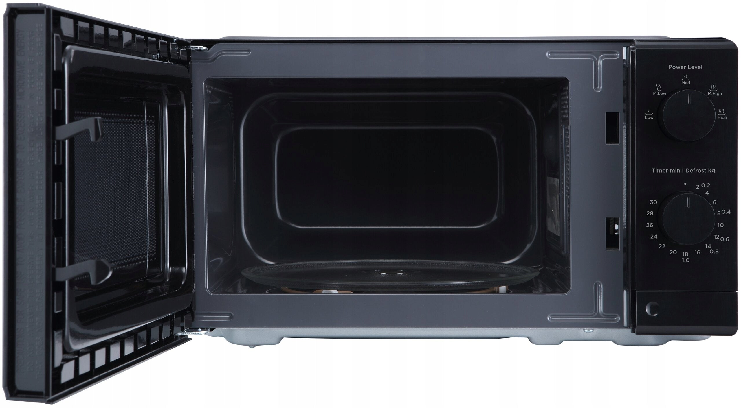 Microwave Oven MIDEA MD-MP012MK-BK 700W 19L Black Control mechanical