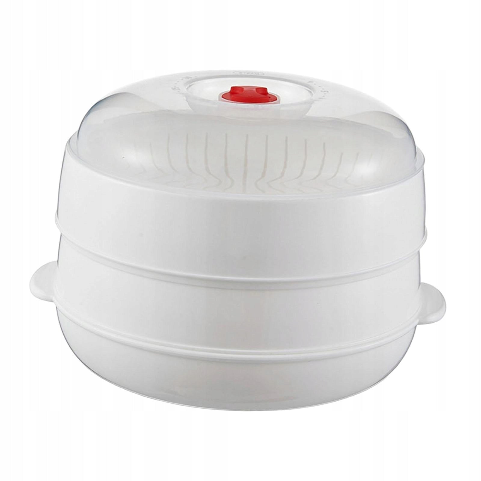 Microwave Steamer Pot 2 Layers Microwave Oven Dishes for War Model Microwave Steamer
