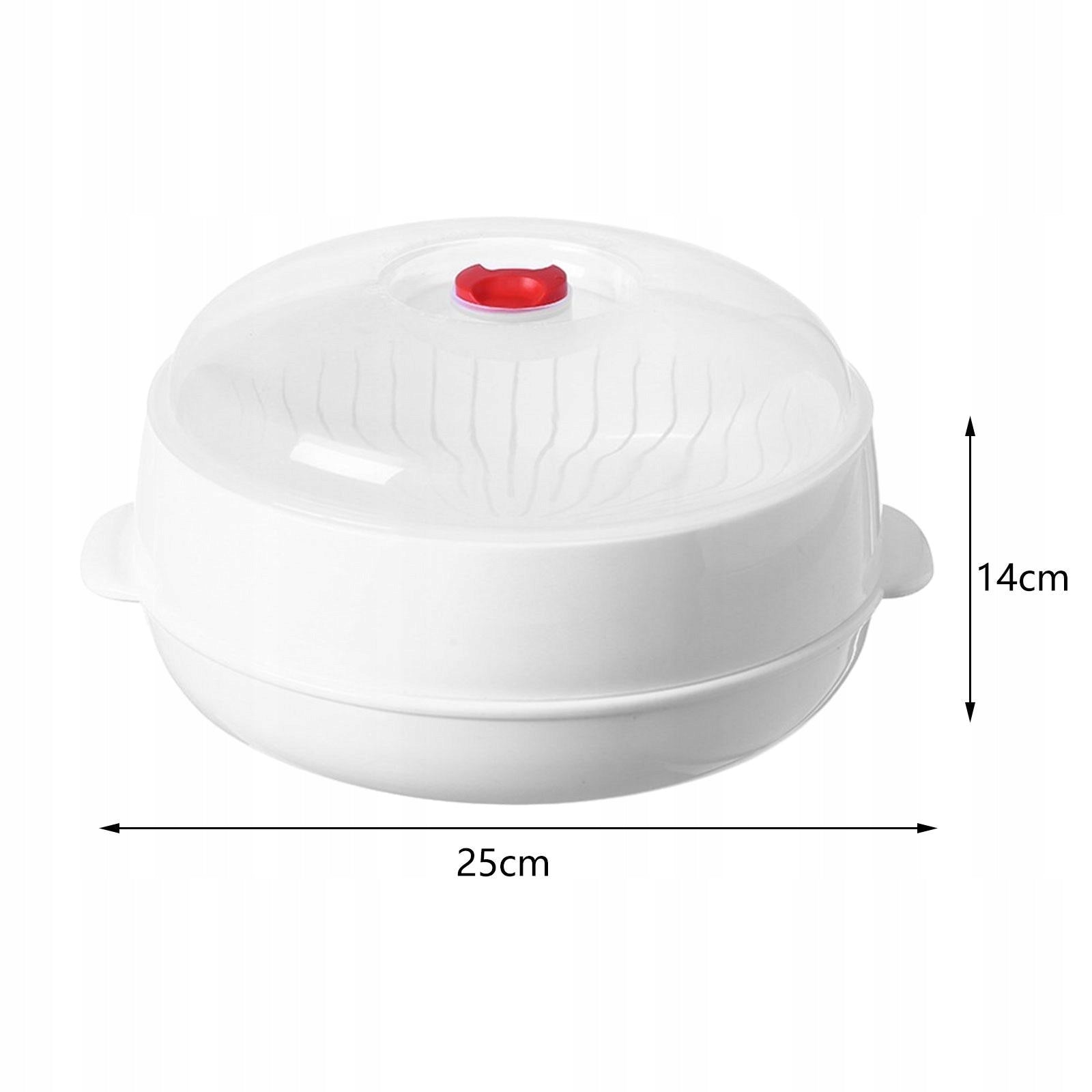 Microwave Steamer Steaming Utensil Food Storage Container Soup Bowl round Brand no brand