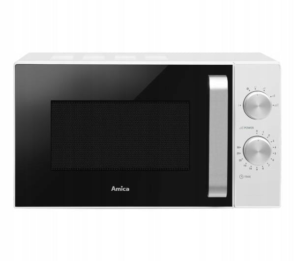 Microwave oven Amica AMGF20M1W 20L 800W Black and white