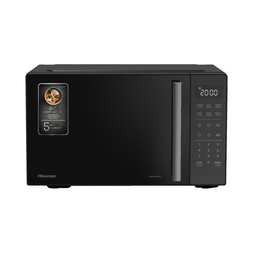 Microwave oven Hisense 23 l black 900 W grill 10 power levels