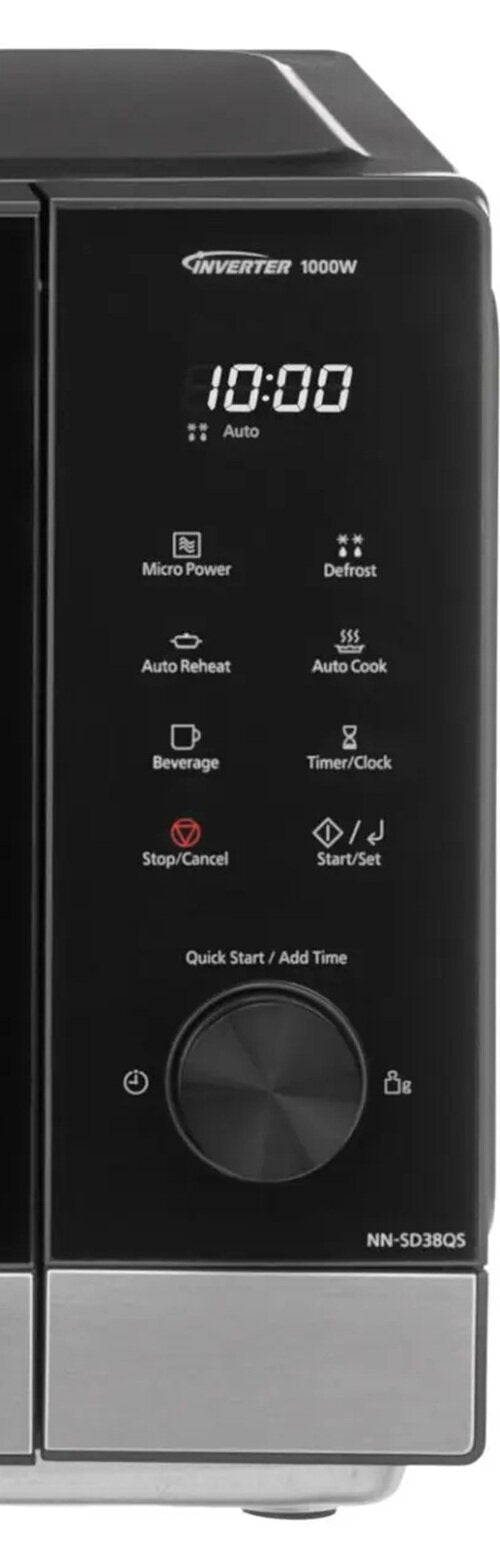 Microwave oven PANASONIC NN-SD38QSEPG 1000 W 28.8 cm 29L Black Dominant color black