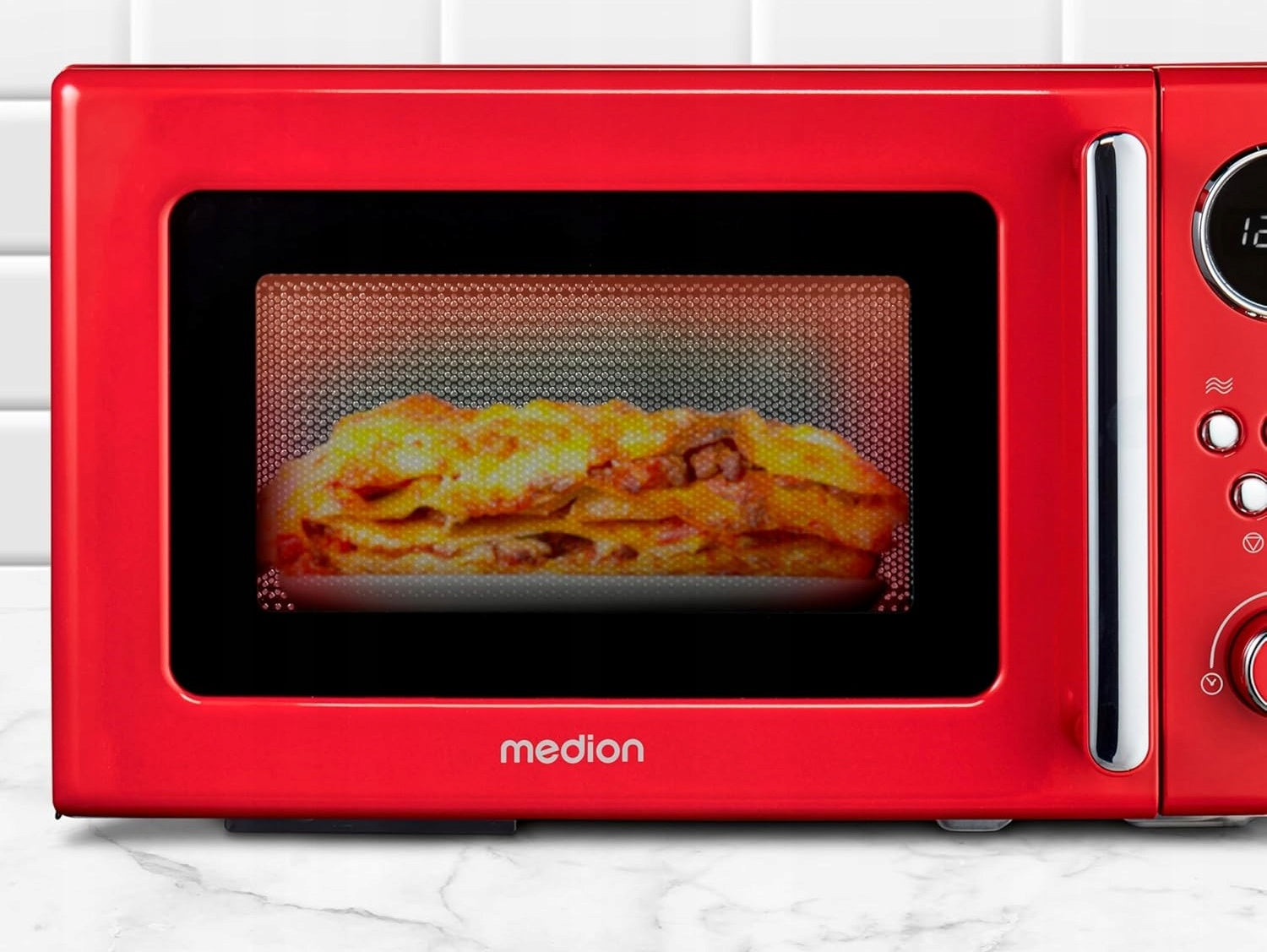 Microwave oven RETRO RED MICROWAVE 800W 20L TIMER LED MD15000 Packaging status original