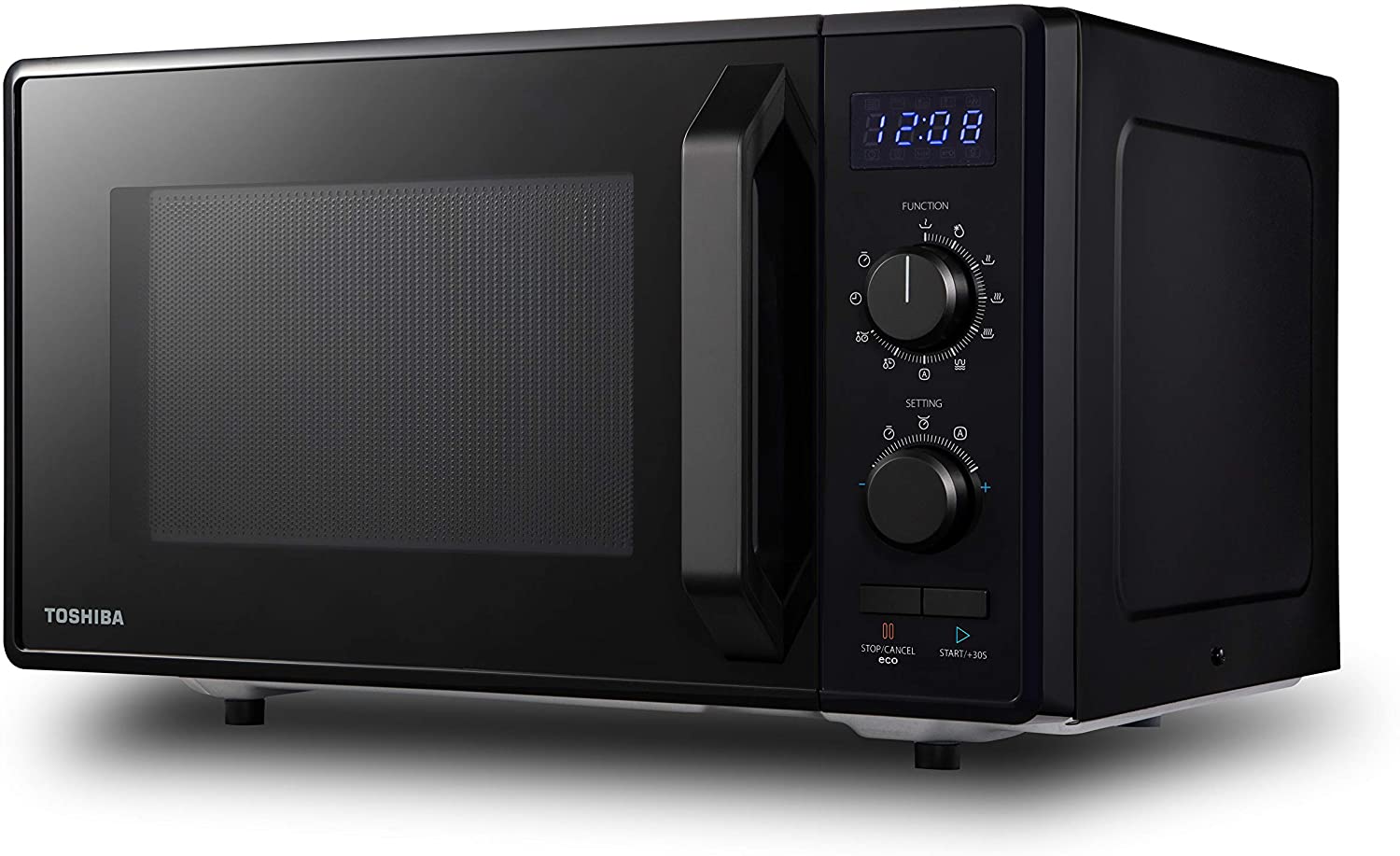 Microwave oven Toshiba 900 W 23 l black with grill 1050 W Manufacturer code MW2-AG23PF (BK)