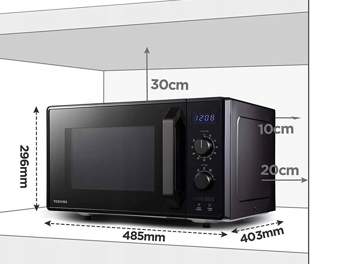 Microwave oven Toshiba 900 W 23 l black with grill 1050 W Packaging status original
