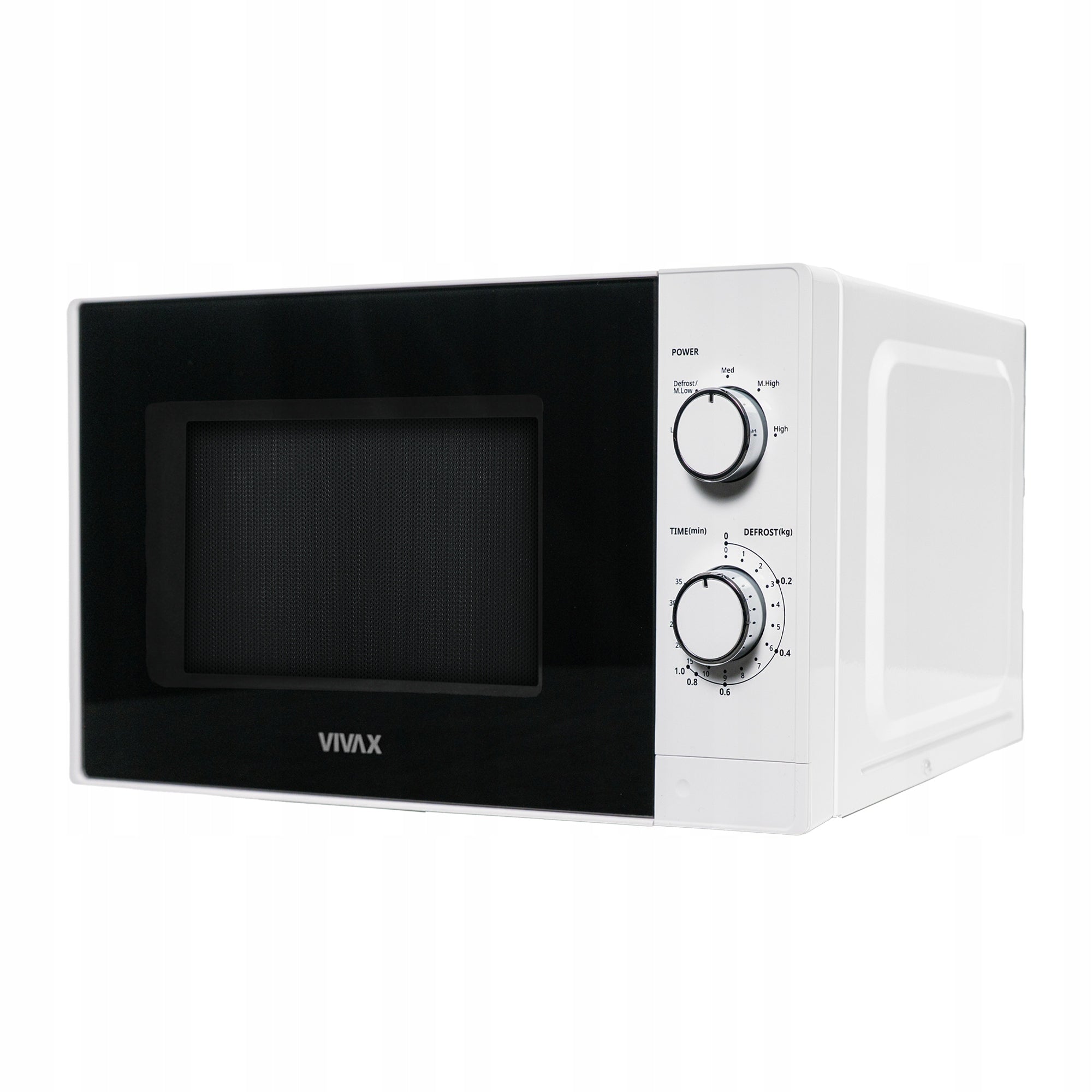Microwave oven for mechanical controls / knobs white defrosting Packaging status original
