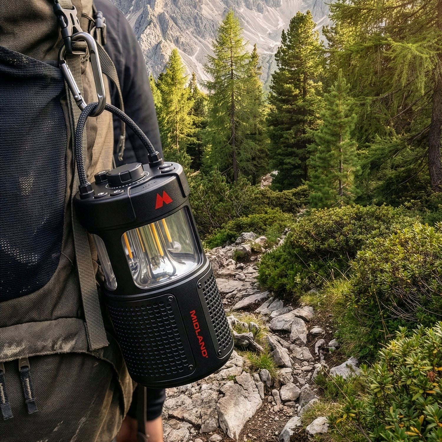 Midland LED Camping Lamp with Bluetooth 6.0 USB-C Speaker Brand no brand