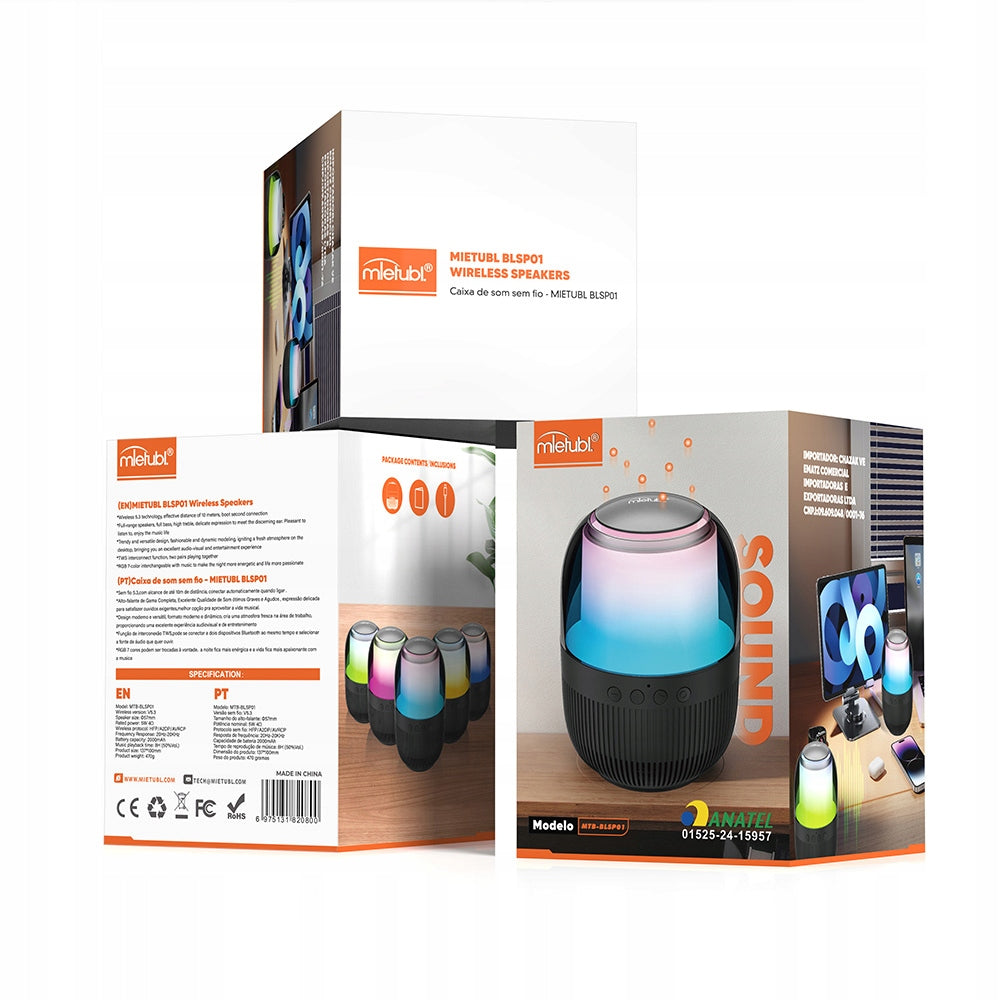 Mietubl BLSP01 5W LED Wireless Bluetooth Speaker Brand no brand