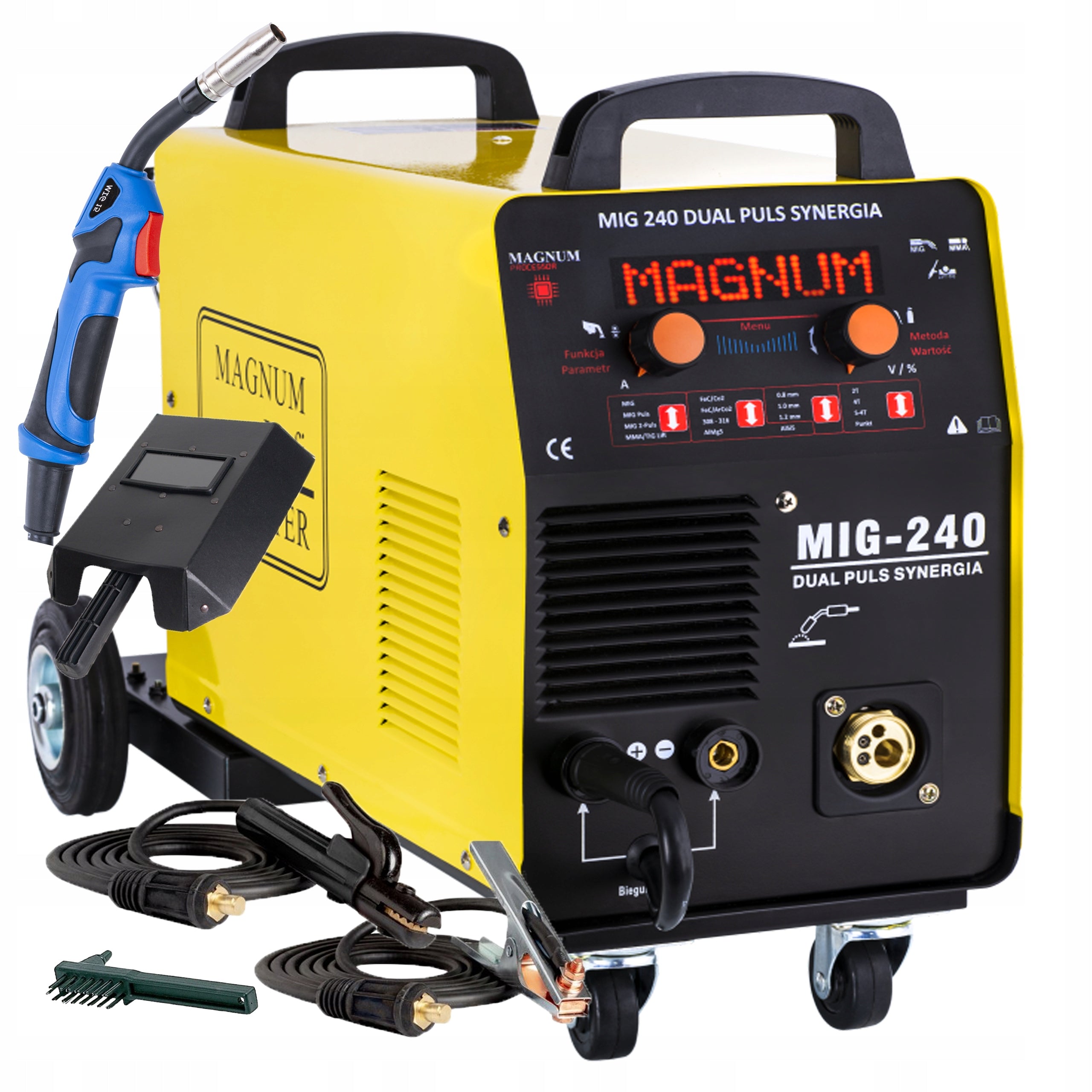Migomat 240A welding machine Magnum MIG 240 Dual Pulse Synergy Aluminium inox steel