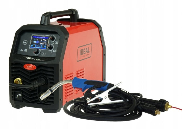 Migomat Welder IDEAL TECNO MIG 200 PULSE LCD MIG/TIG/MMA SYNERGIC ALU