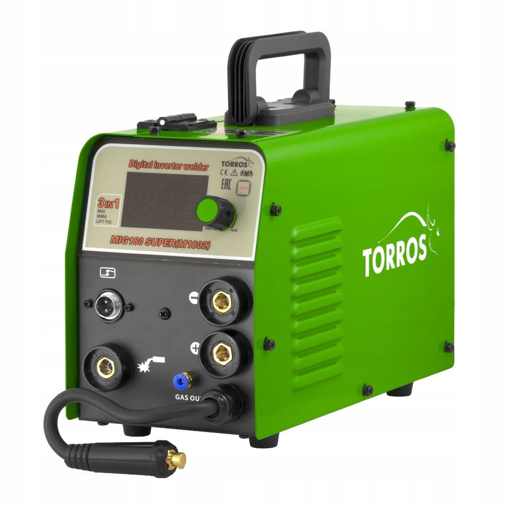 Migomat welder Torros MIG180 SUPER M1802 MIG MMA and TIG Lift GAS SET Packaging status original