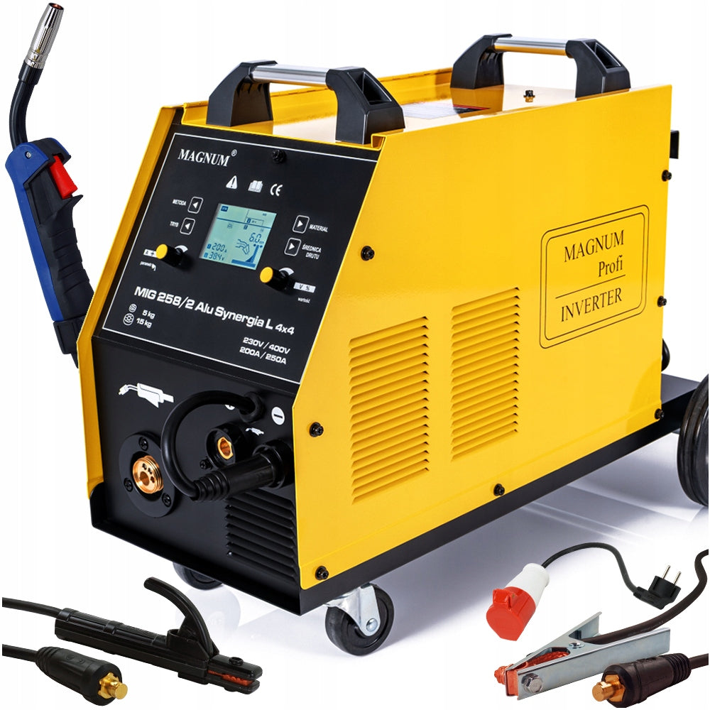 Migomat welding machine 250A Magnum MIG 258/2 MMA synergy 230V/400V 4R 2T 4T S4T