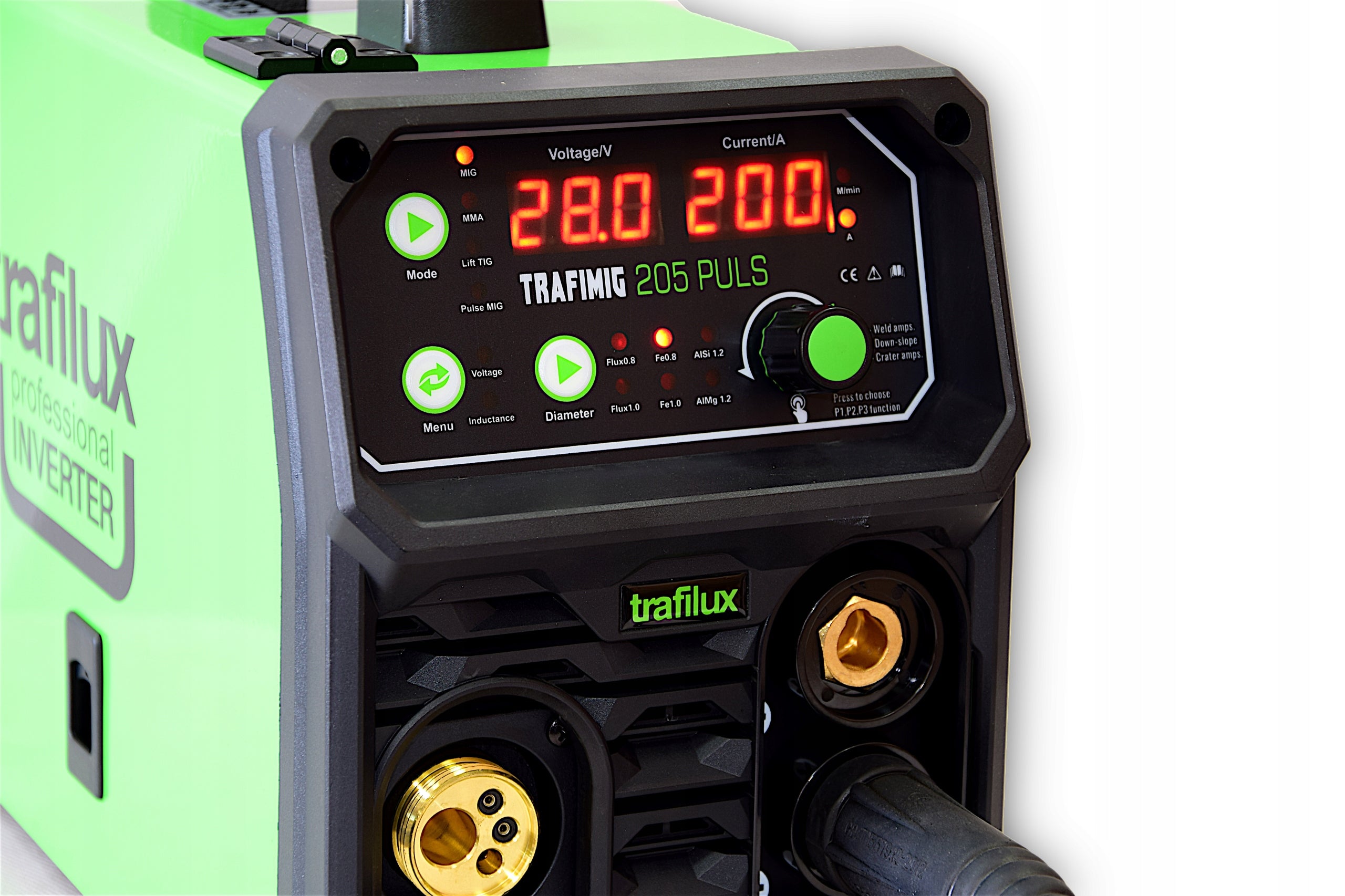 Migomat welding machine Trafilux TRAFIMIG 205 PULS 200a Manufacturer code TRAFIMIG 205 PULS