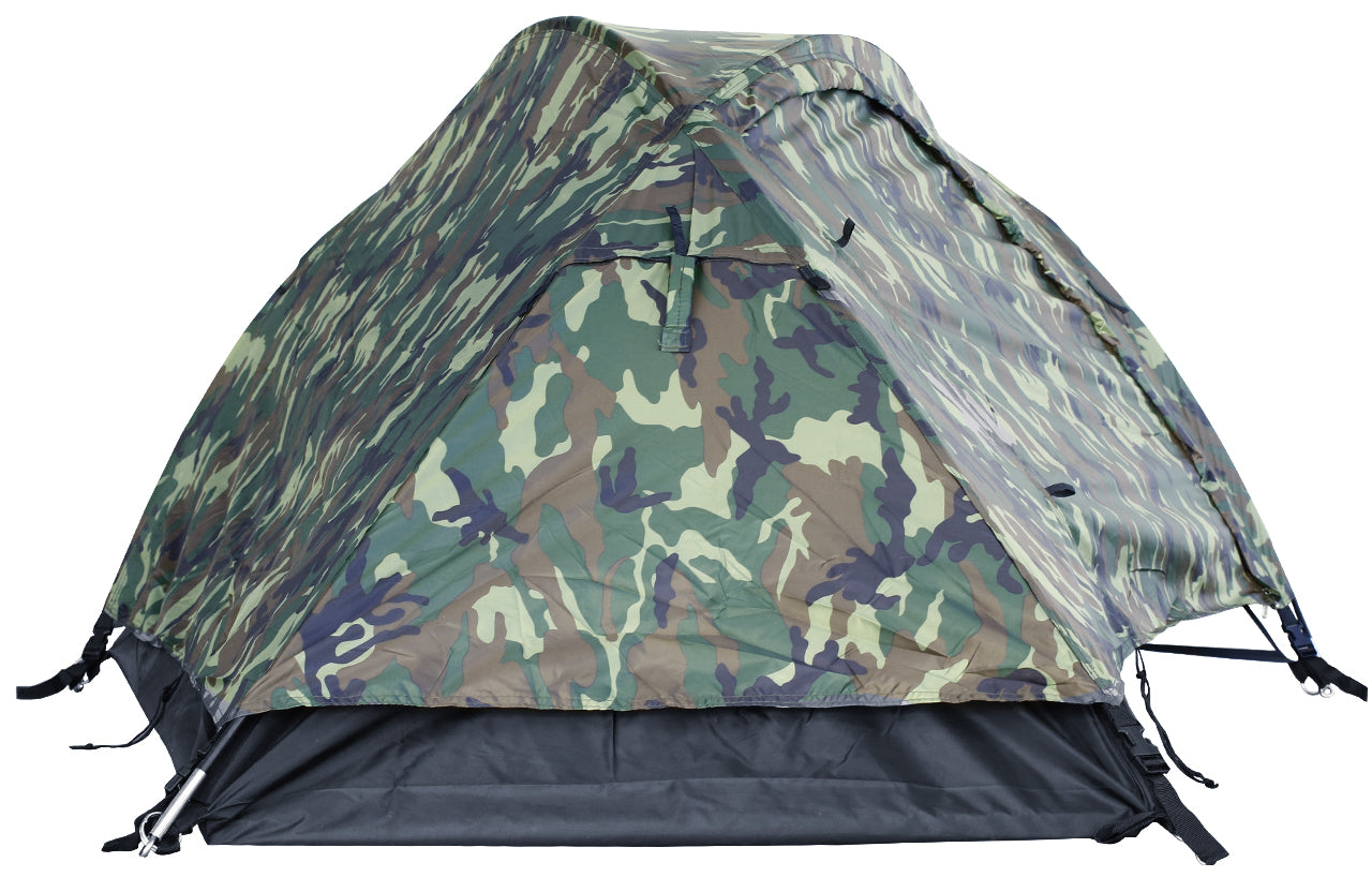 Mil-Tec Military TENT RECON 1 pers. Waterproof WOODLAND Manufacturer code 14201020