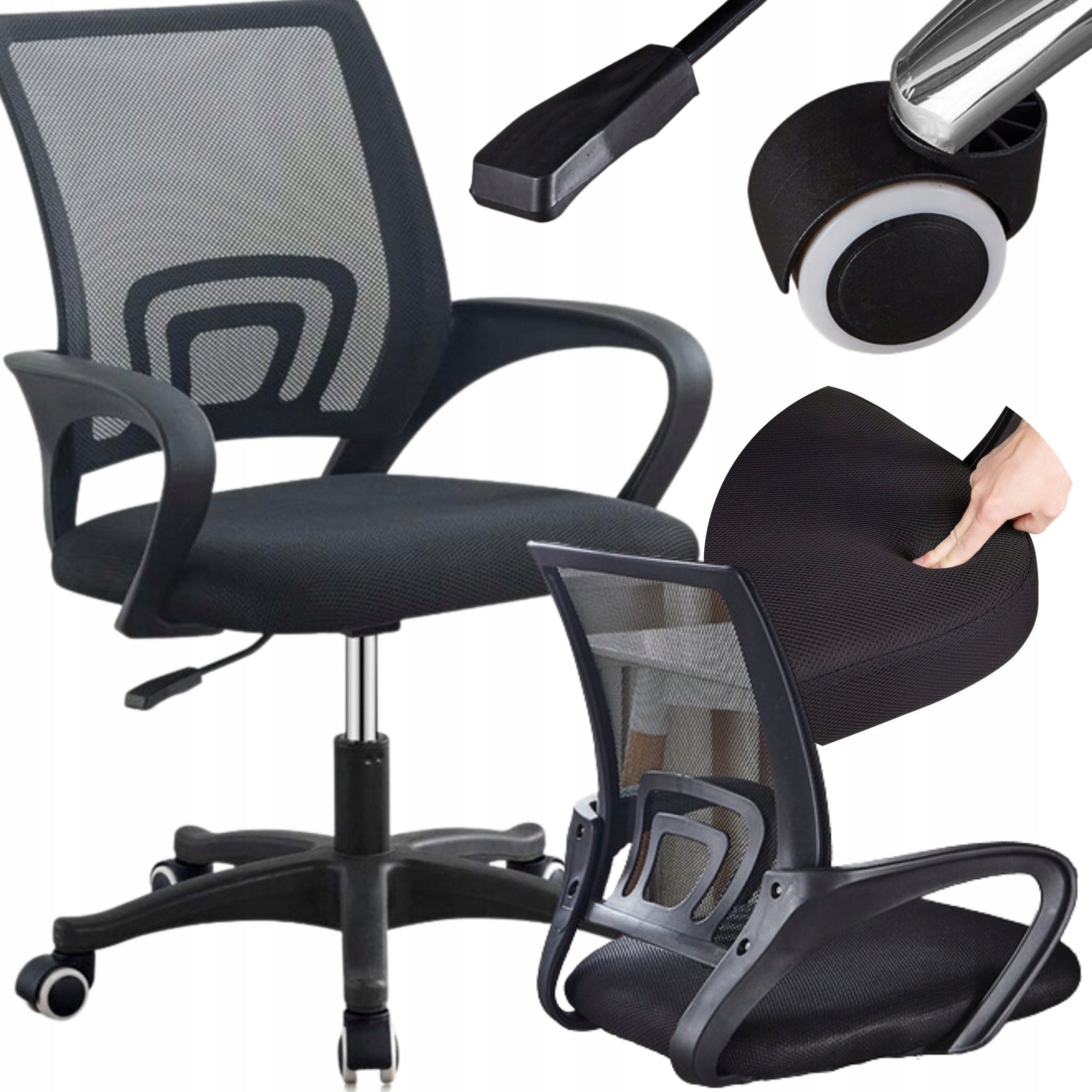 Milacyee Ergonomic swivel chair 50D x 62W x 110