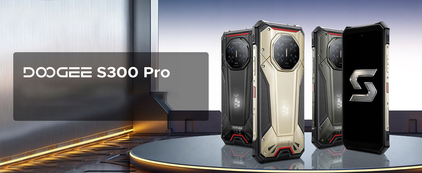 Military Armored Smartphone DOOGEE S300PRO 16/512GB 5G Android16 DUAL SIM Charger included yes