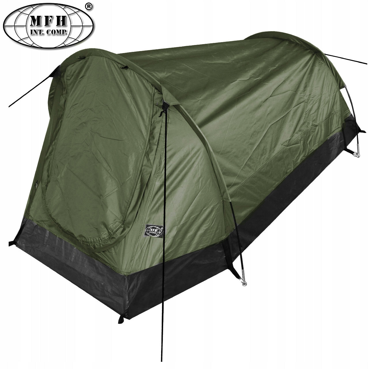 Military Camping Tent 2 Person MFH Mink Olive +GR. Brand MFH