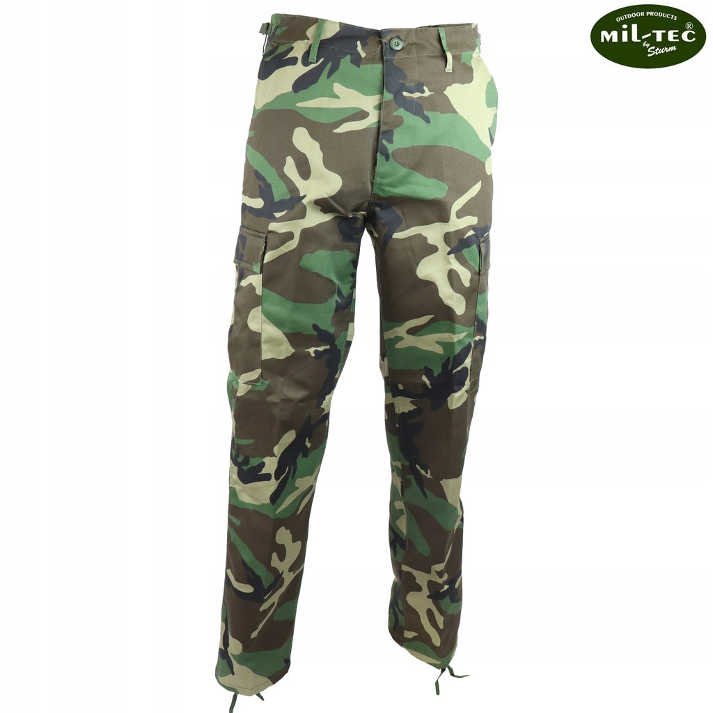 Military Cargo Pants Mil-Tec Straight Cut - Woodland S Manufacturer code 11811020