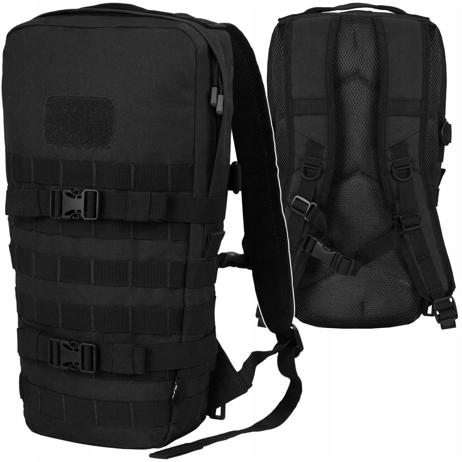 Military Hiking Backpack MFH DAYPACK Municipal School Molle 15L Black