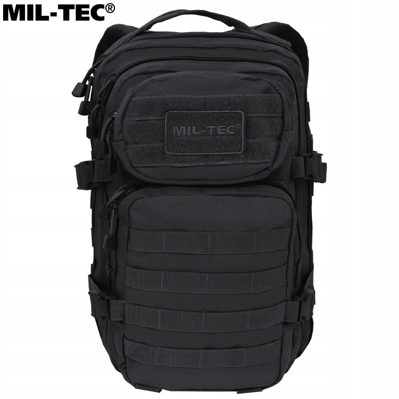 Military Hiking Backpack Mil-Tec Military Scout Assault 20L Black Brand Mil-Tec