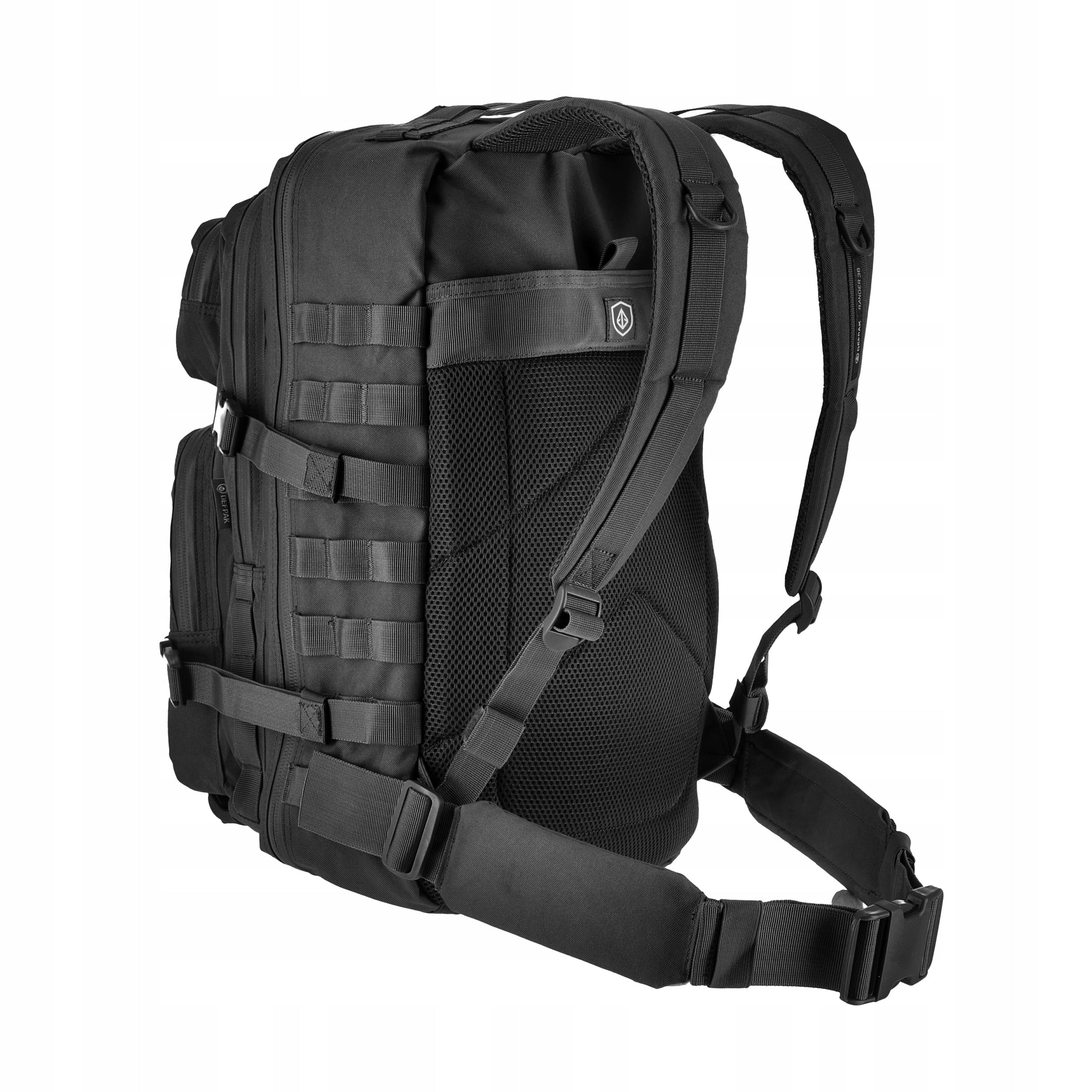 Military Tactical Backpack Defpak Ranger MOLLE 600D black 36 L Manufacturer no brand