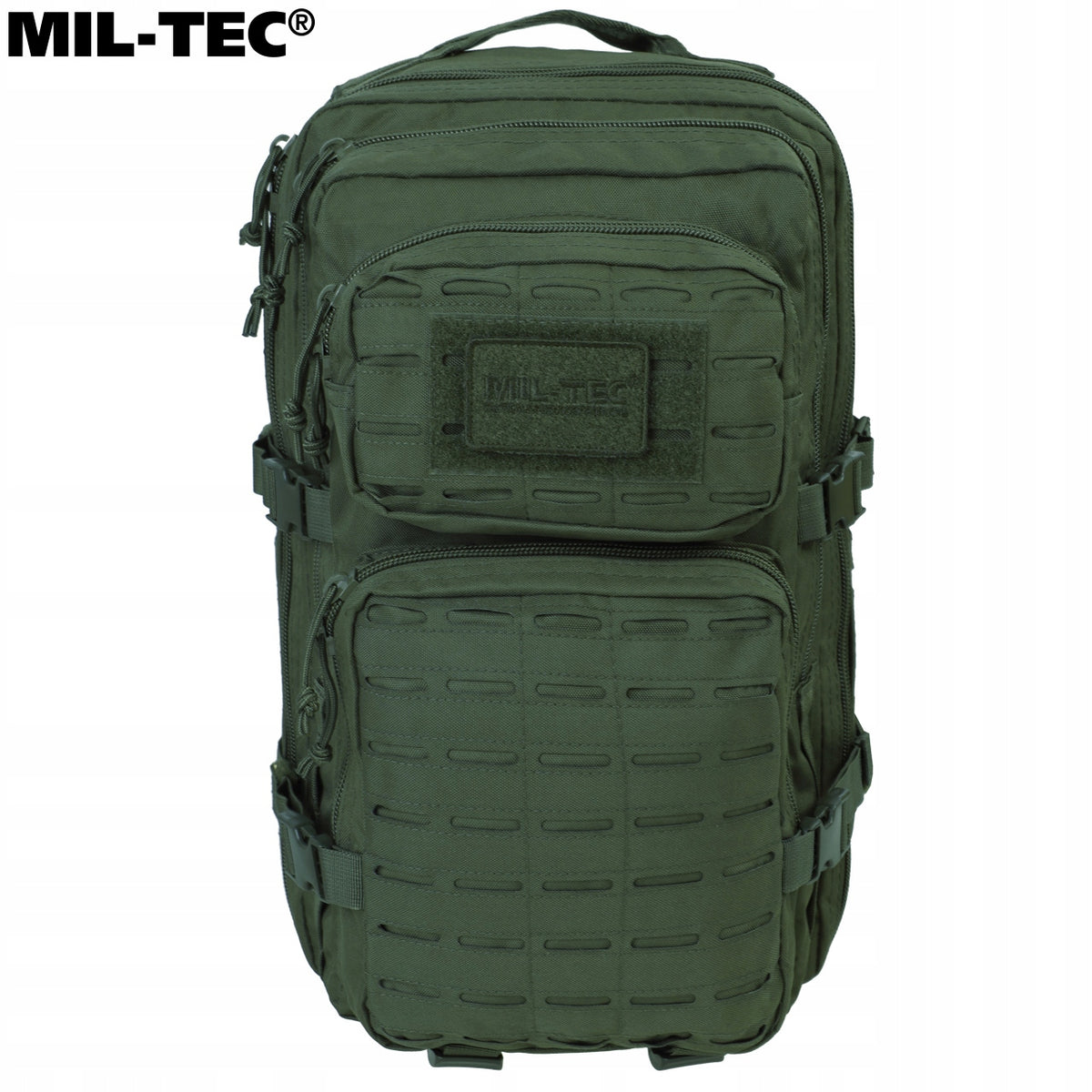 Military Tactical Hiking Backpack Mil-Tec Assault Laser Cut 36L Olive Brand Mil-Tec