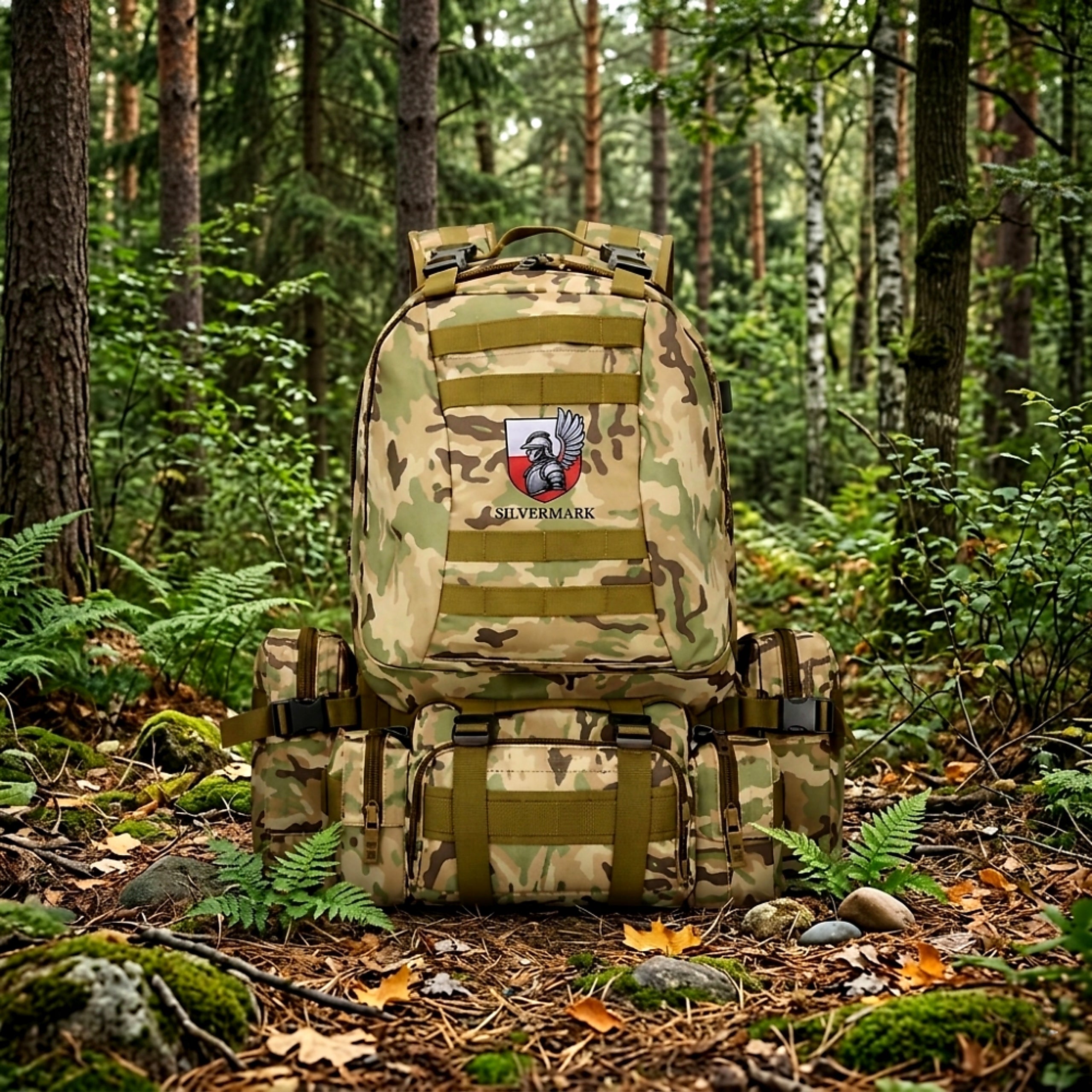 Military Tactical Military Hiking Backpack Camo 50L School Survival Brand no brand