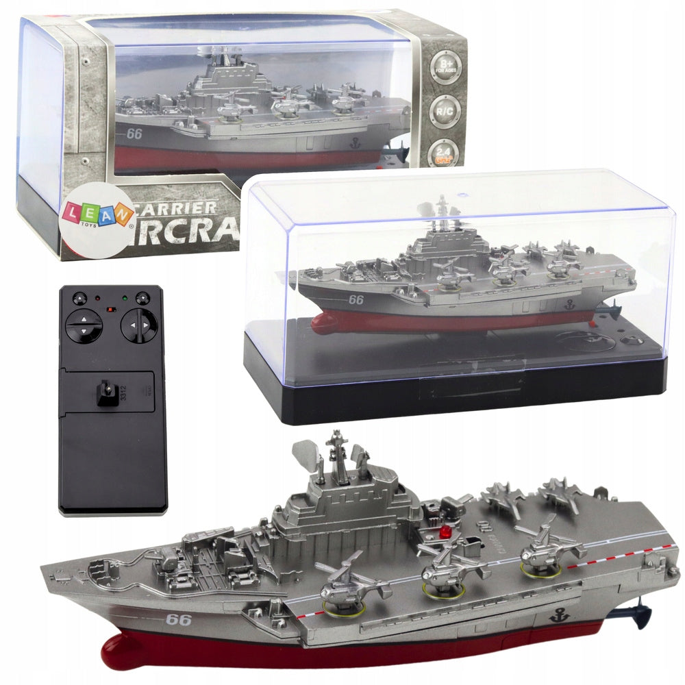 Military ship RC 15cm 350x185 mm Lean Toys