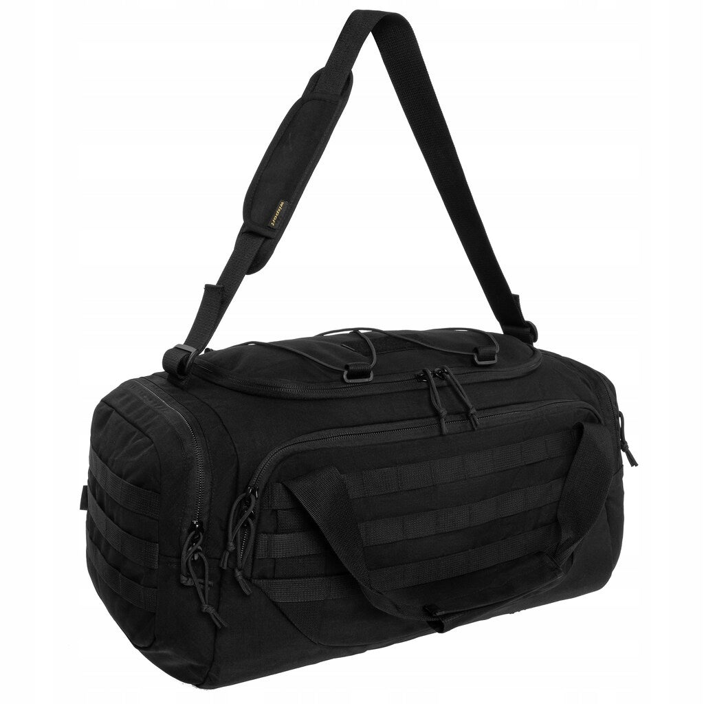 Military transport bag sports shoulder Wisport Stork 50 l - Black